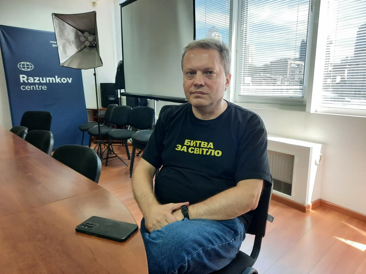 Mõttekoja Razumkovi Keskus energiaprogrammide direktor Volodõmõr Omeltšenko andmas intervjuud Postimehele.