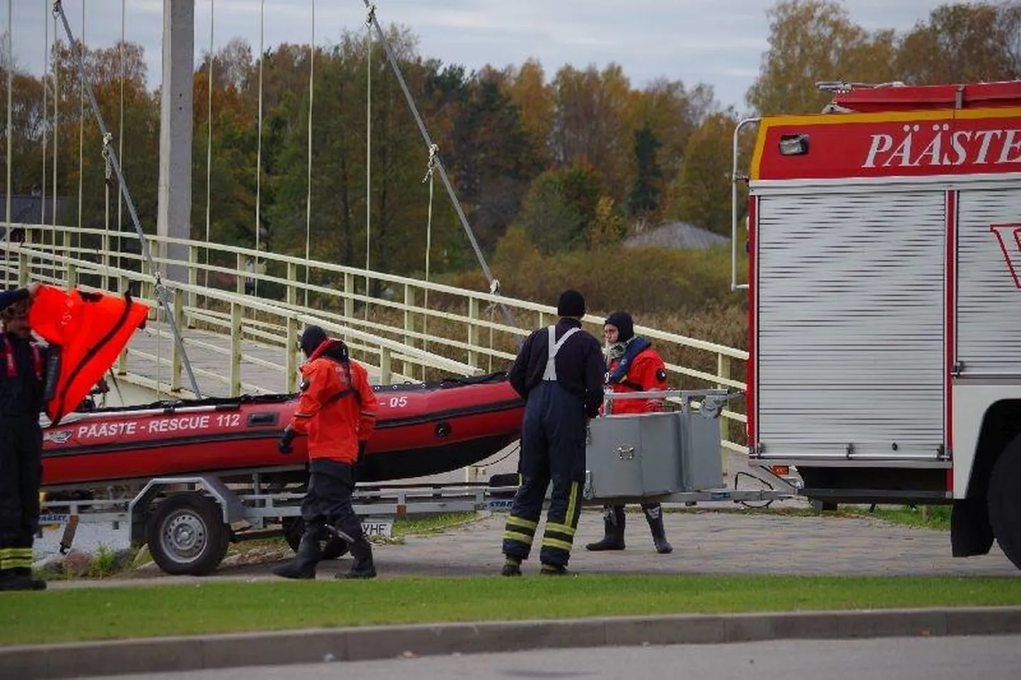 Päästeharjutus Tamula järvel. Foto on illustratiivne.