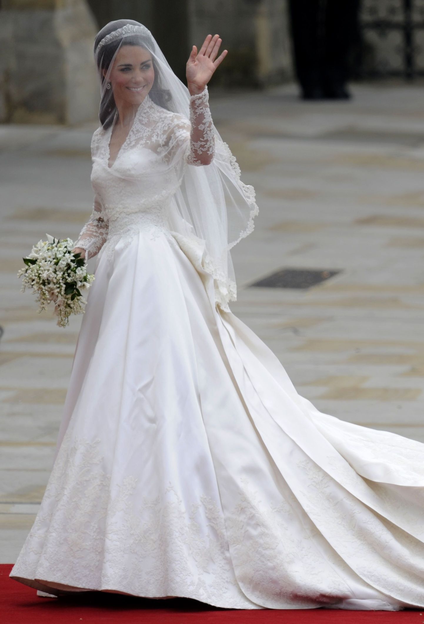 Kate Middleton, praegune Cambridge´i hertsoginna Westminster Abbeysse saabumas