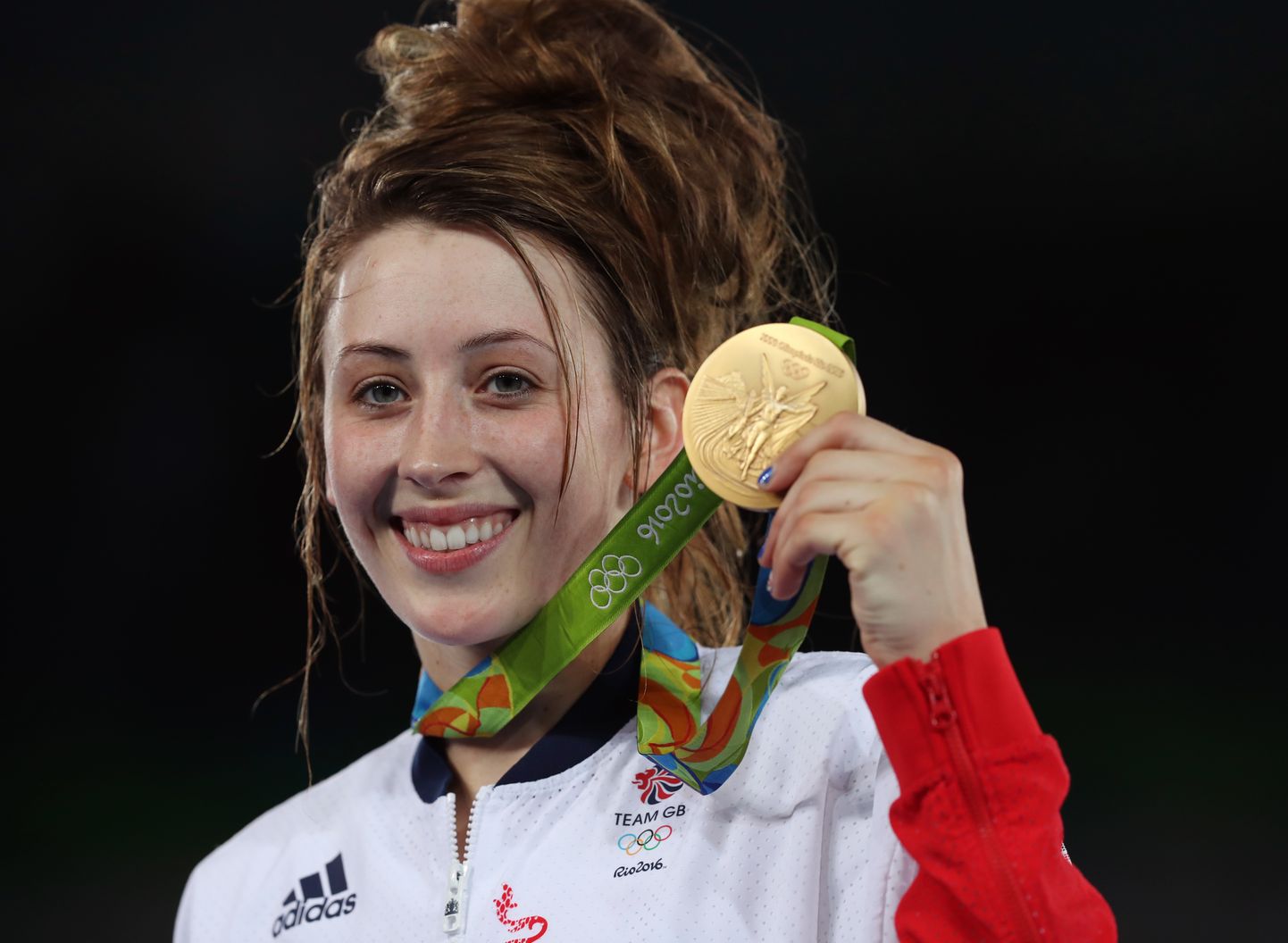 Suurbritanniat esindav kahekordne olümpiavõitja taekwondos Jade Jones 2016. aastal Rios.