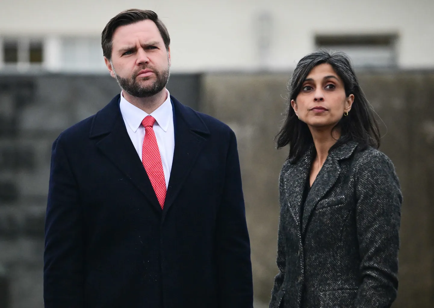 USA asepresident JD Vance ja tema abikaasa Usha Vance Müncheni julgeolekukonverentsil 13. veebruaril 2025. a.