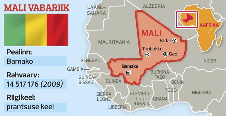 Mali on Lääne-Aafrika üks suuremaid kriisikoldeid.