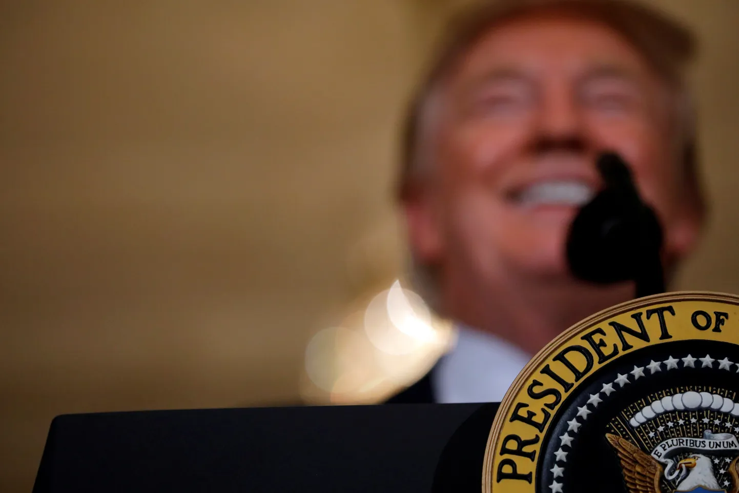 Taas USA presidendiks valitud vabariiklane Donald Trump Valges Majas. Foto on tehtud 2017. aasta 17. juulil.