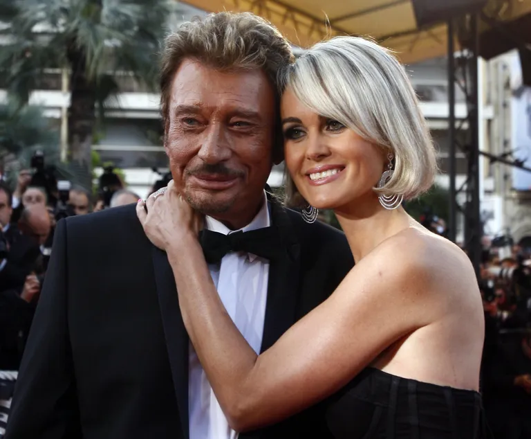 Johnny Hallyday ja ta neljas naine Laeticia