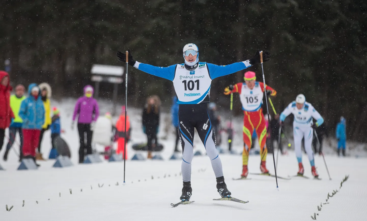 Andreas Veerpalu võitis Eesti meistrivõistlustel nii 15 km vabatehnika eraldistardi kui ka 30 km suusavahetusega sõidu