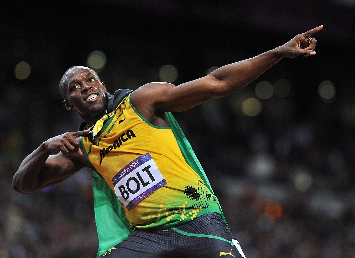 Jamaika jooksija Usain Bolt Londoni olümpial 2012. aastal.
