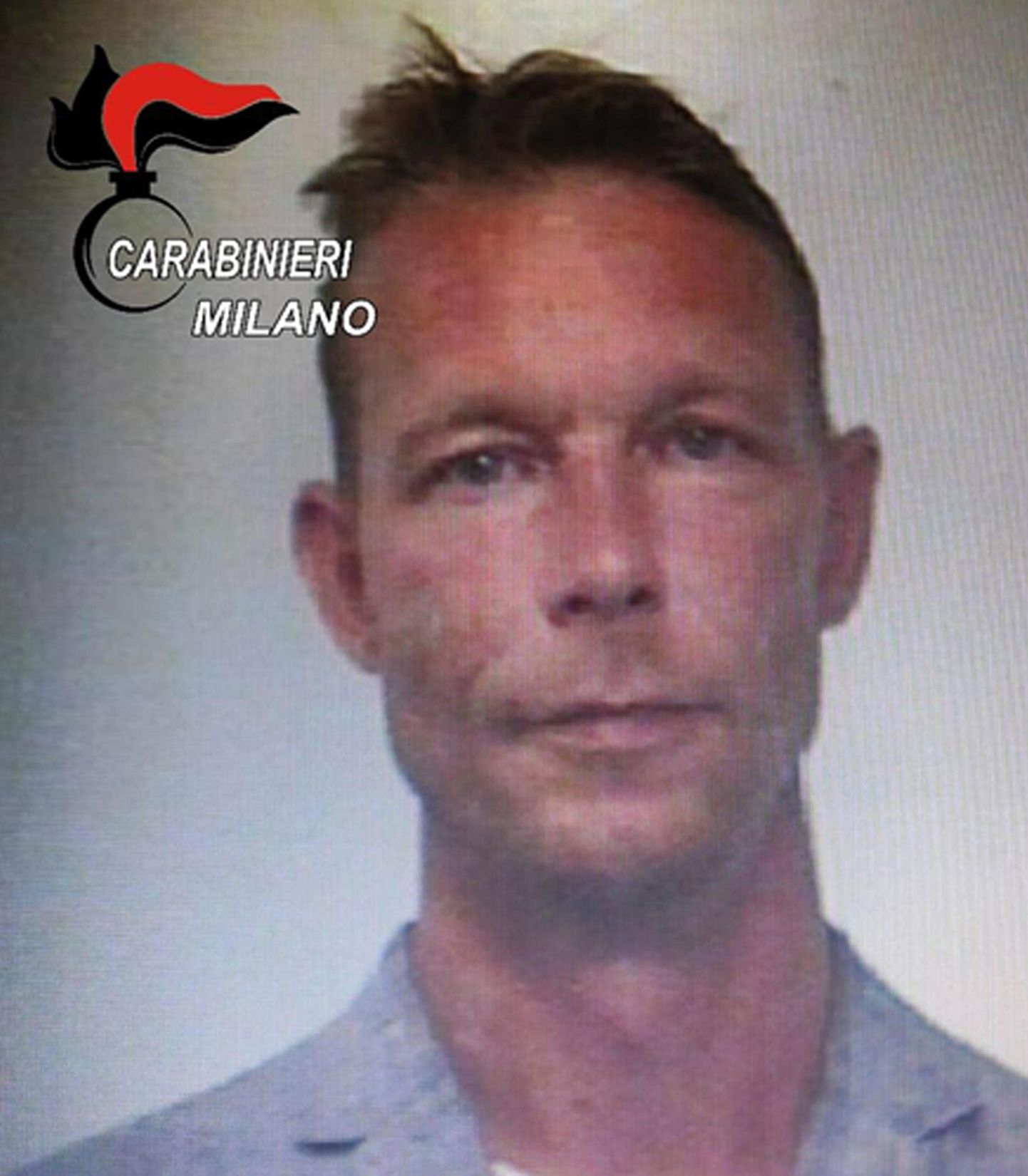 Itaalia politsei 2018. aasta foto Christian Brücknerist, kes peeti siis narkootikumide Itaaliasse toomises kahtlustavana kinni, kuid hiljem vabastati