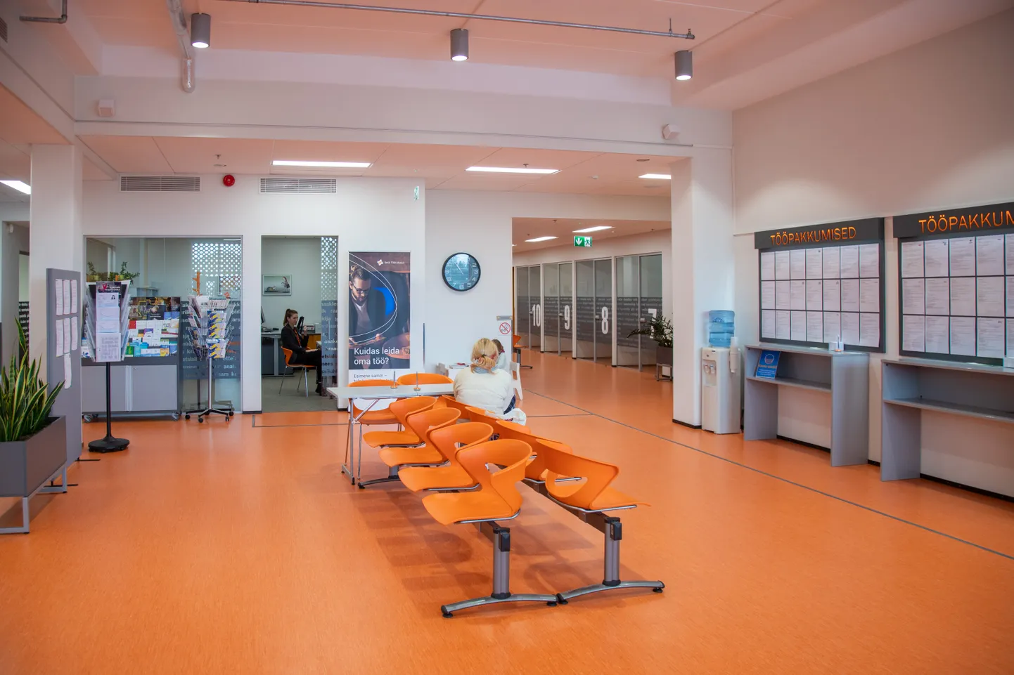 Töötukassa Viljandi teenindusbüroo ruumid.