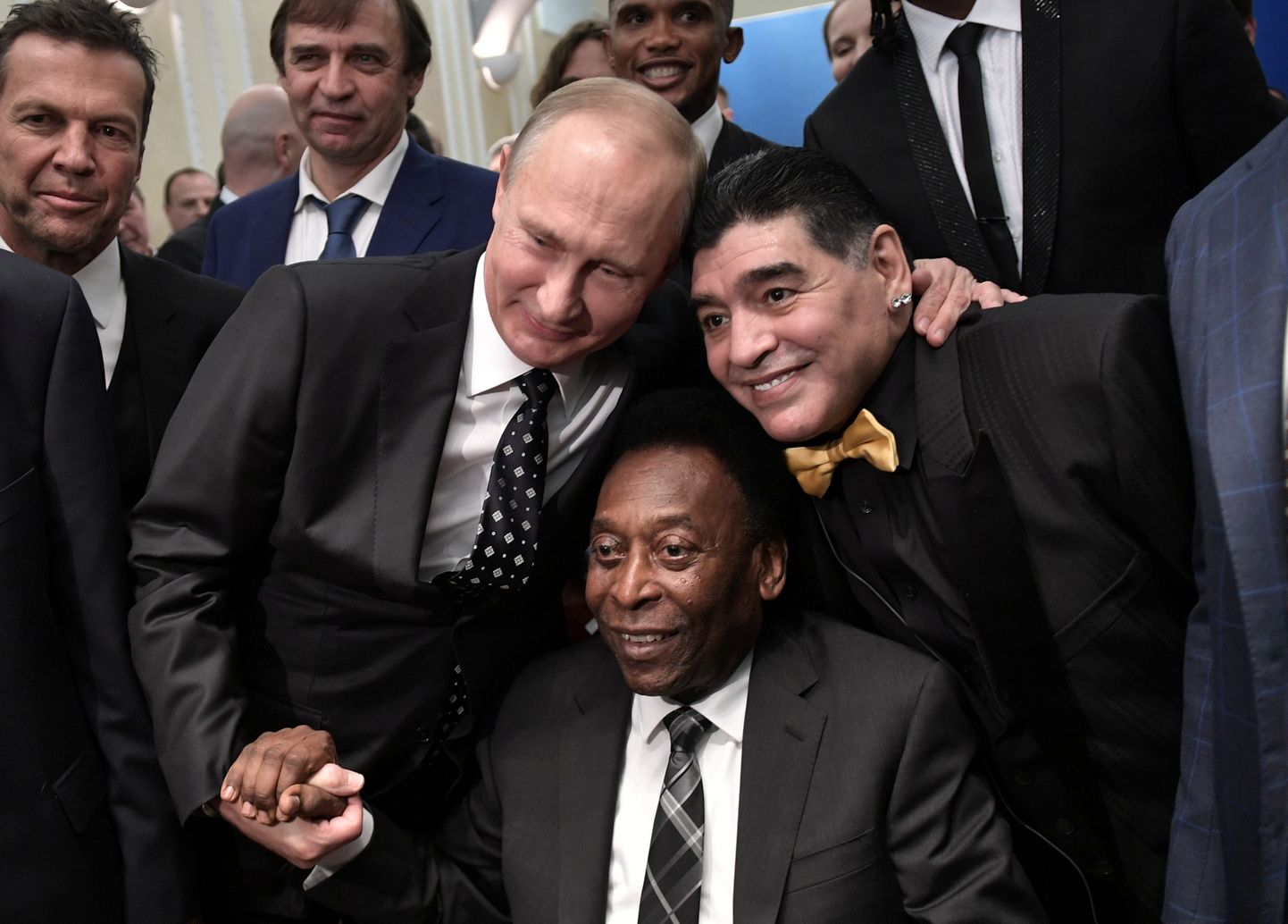 Vladimir Putin Diego Maradona ja Pelega