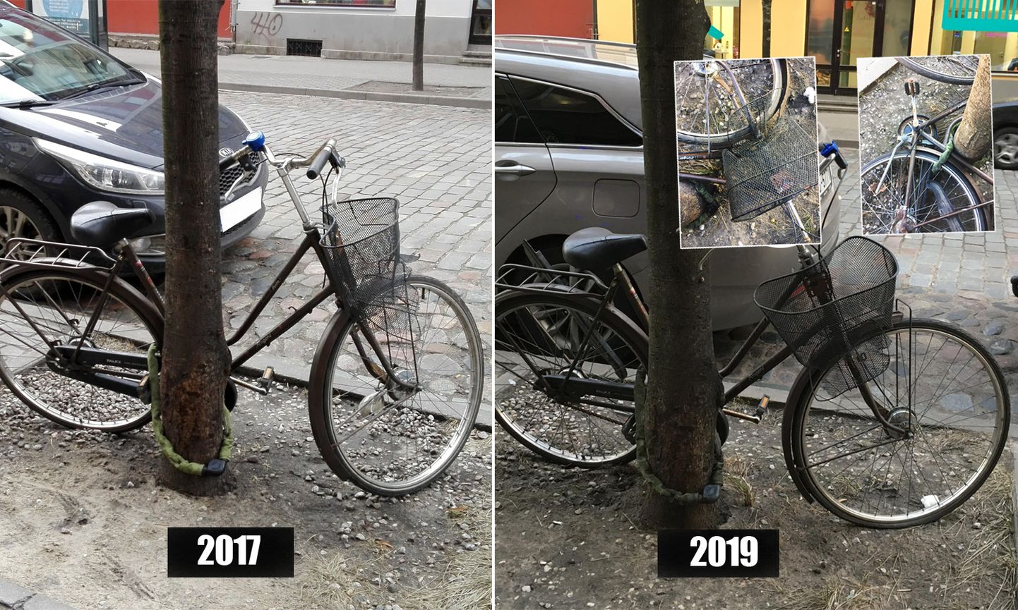 Rīga pārvēršas par velosipēdu vraku izgāztuvi