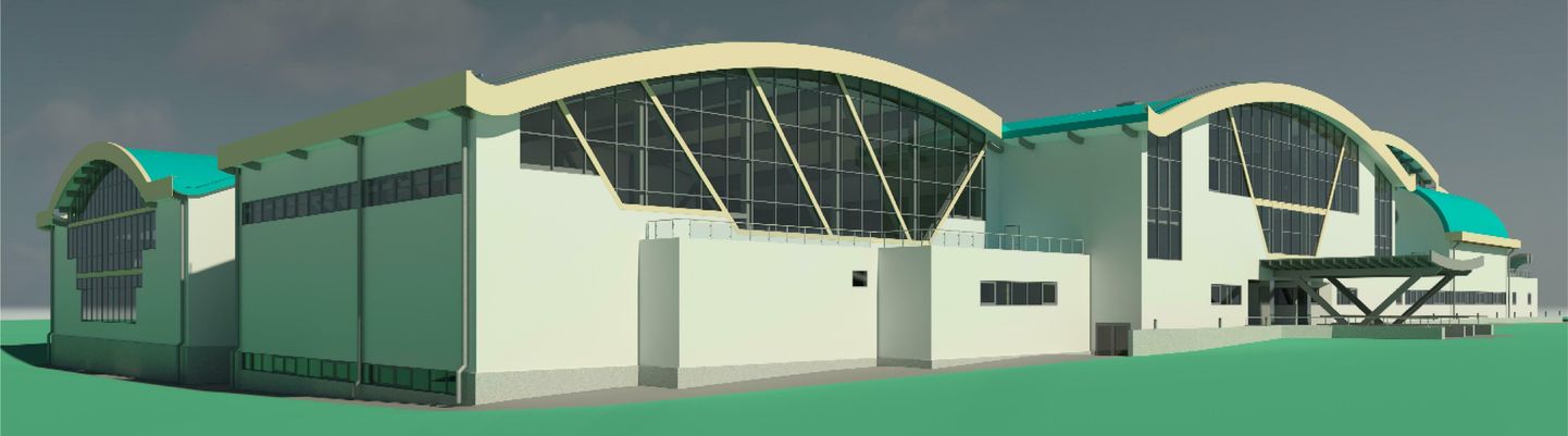 Будущий спортивно-оздоровительный центр в Кохтла-Ярве.
