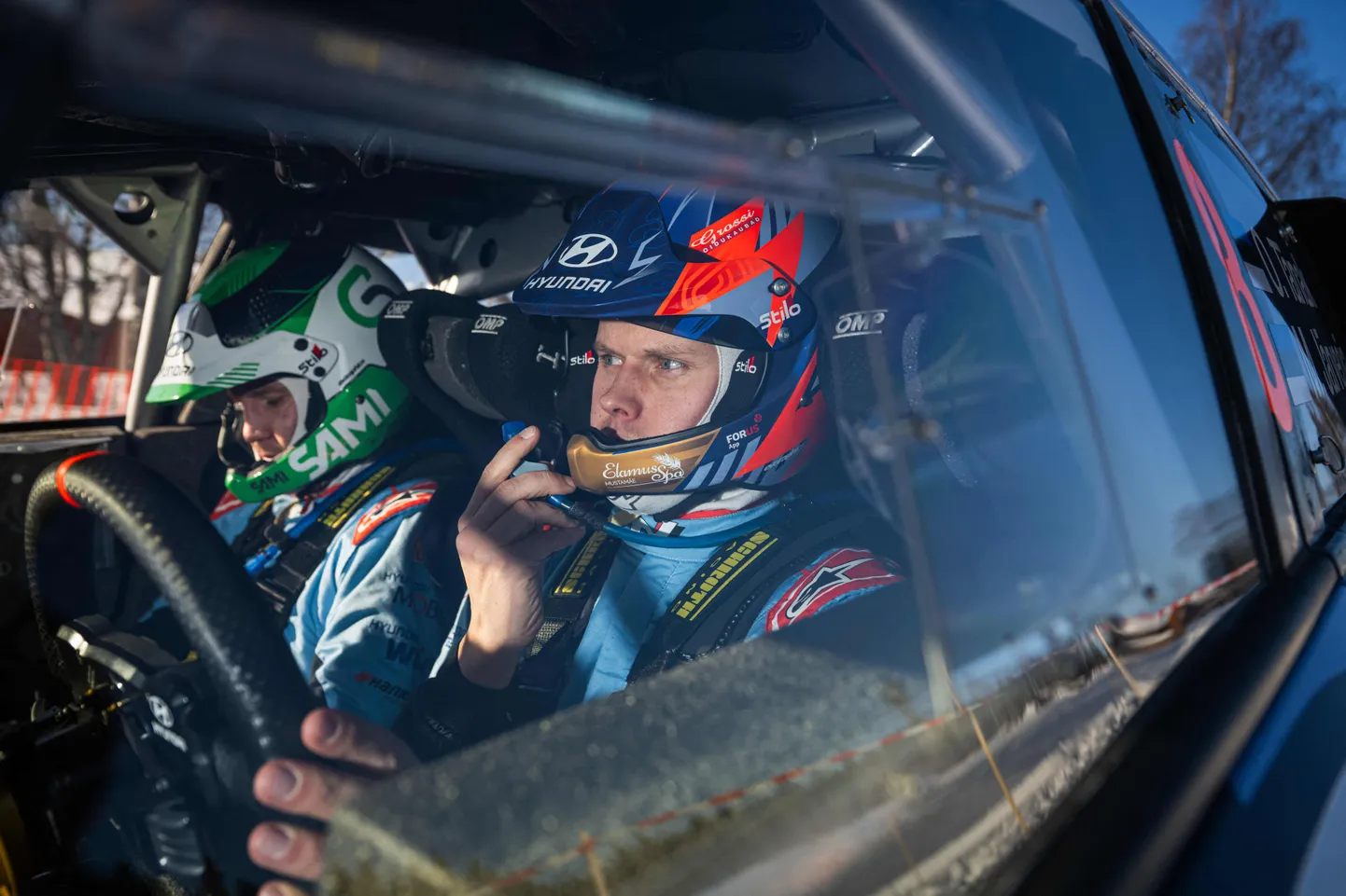 Ott Tänak (paremal) ja Martin Järveoja.