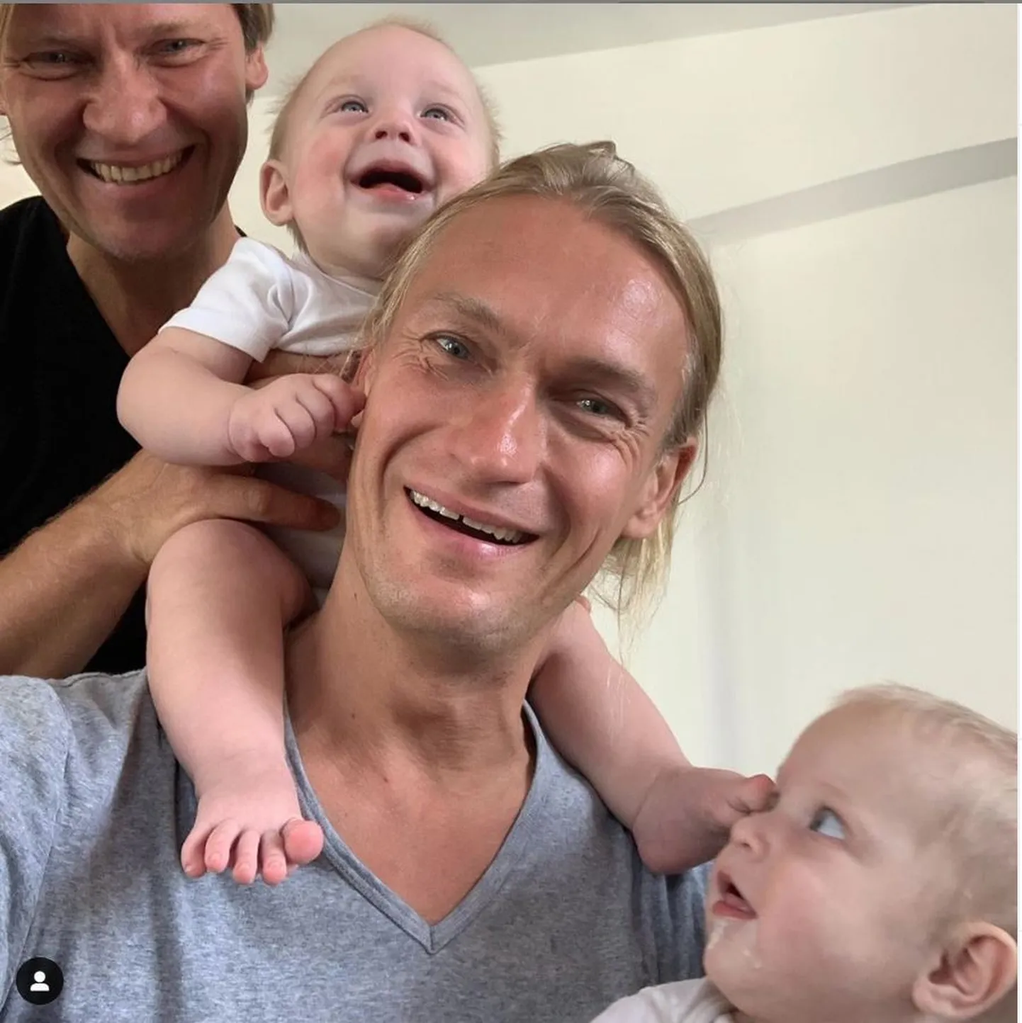 Март Хабер и Тайво Пиллер с детьми