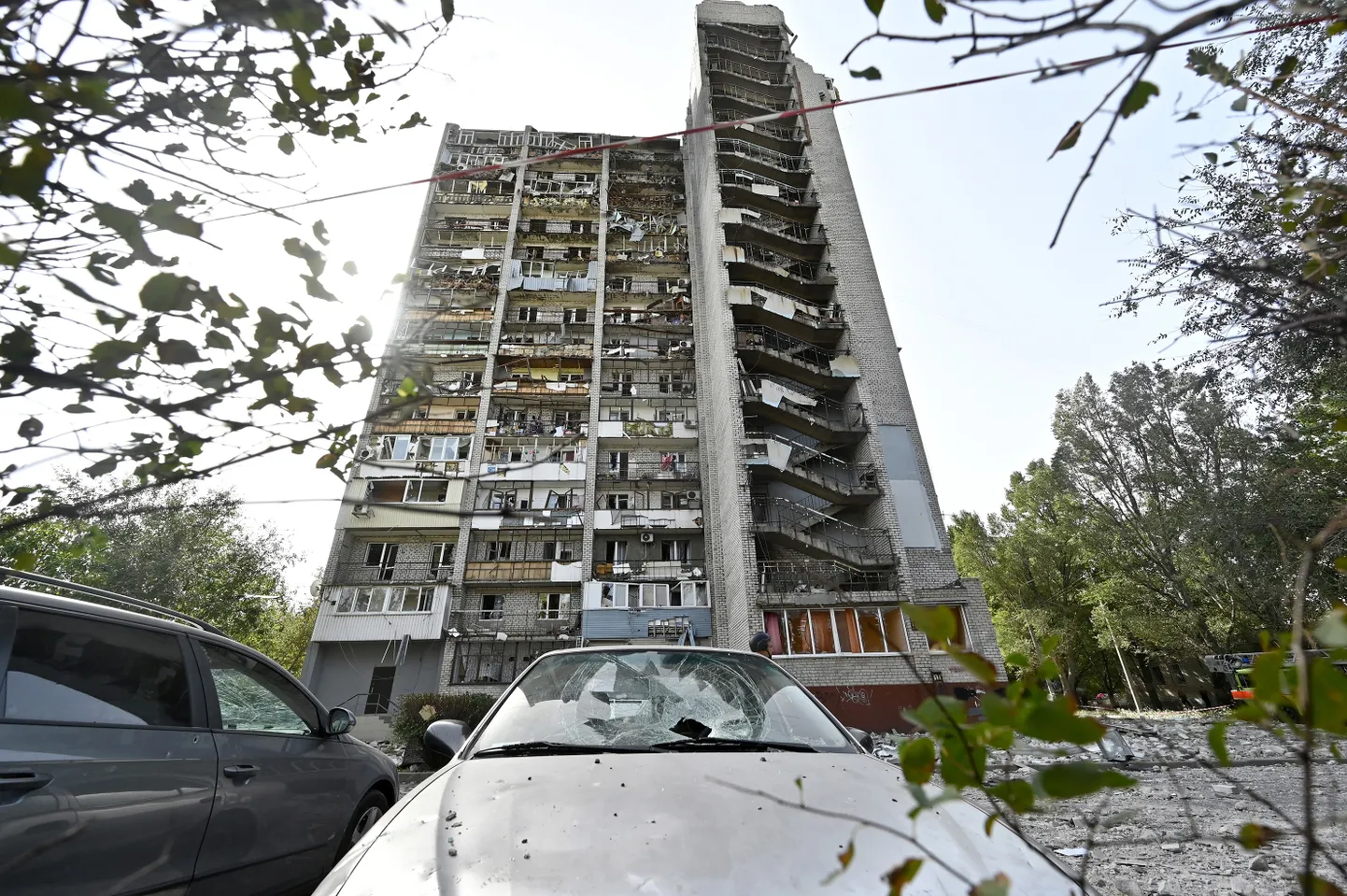 Zaporižžjas pärast venelaste õhurünnakut.