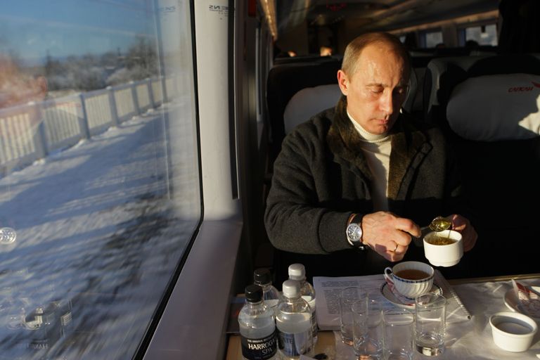 Venemaa president Vladimir Putin Sapsaniga sõitmas / Scanpix