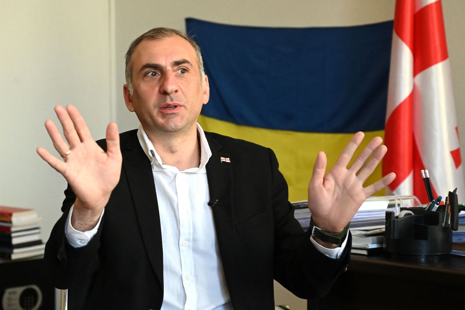 Ukrainas võidelnud Gruusia seadusandja Aleko Elisašvili.