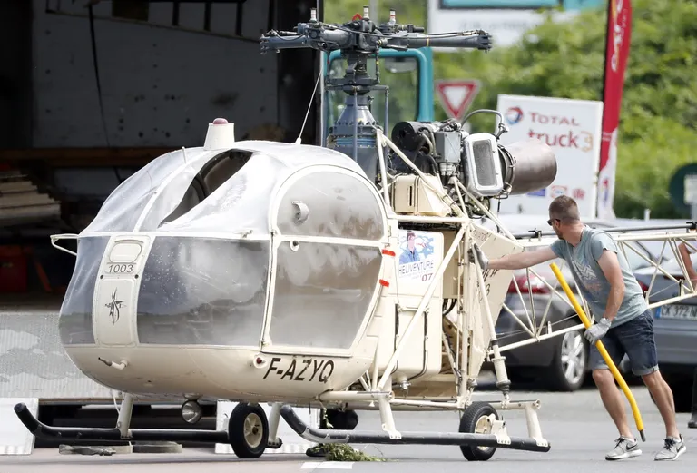 Helikopter Alouette II, mida kurjategijad kasutasid