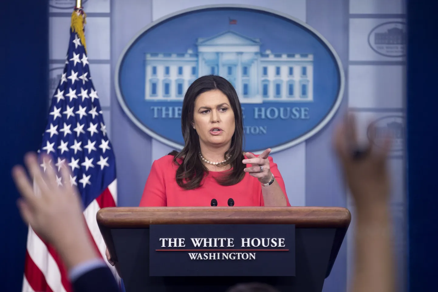 Valge Maja pressiesindaja Sarah Sanders.