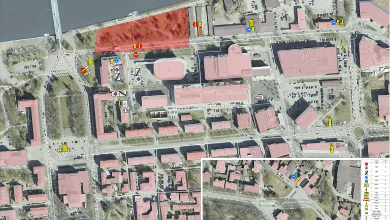 Liiklusskeem Toidutänava toimumise ajal.