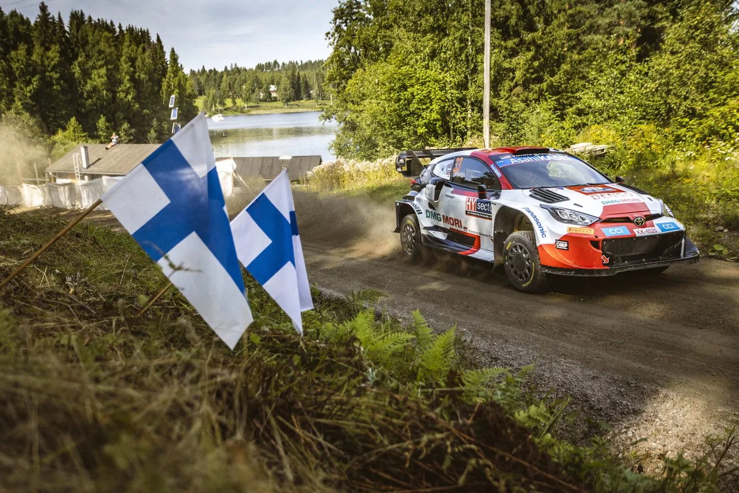 Elfyn Evans mullusel Soome rallil.