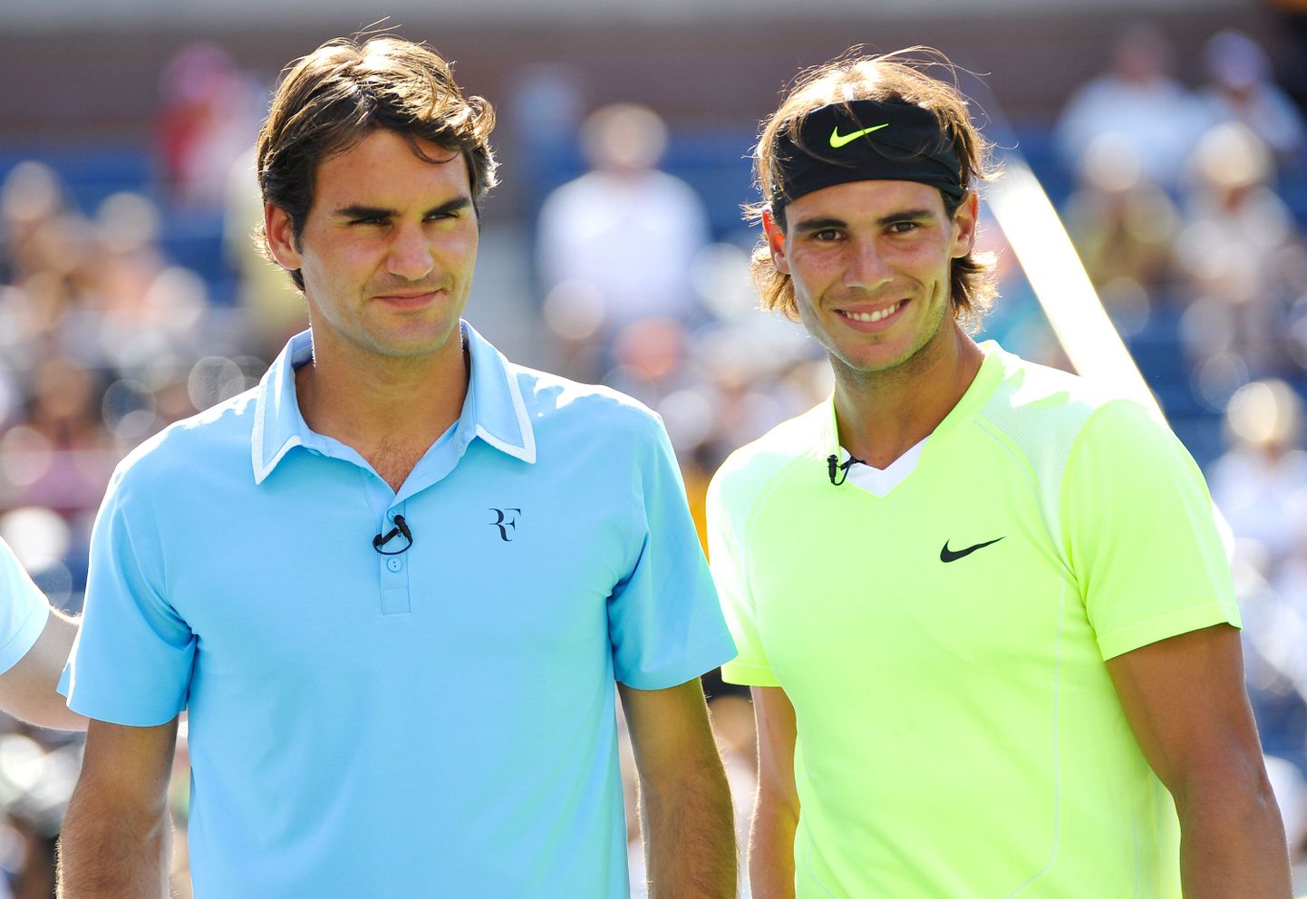 Roger Federer (vasakul) ja Rafael Nadal