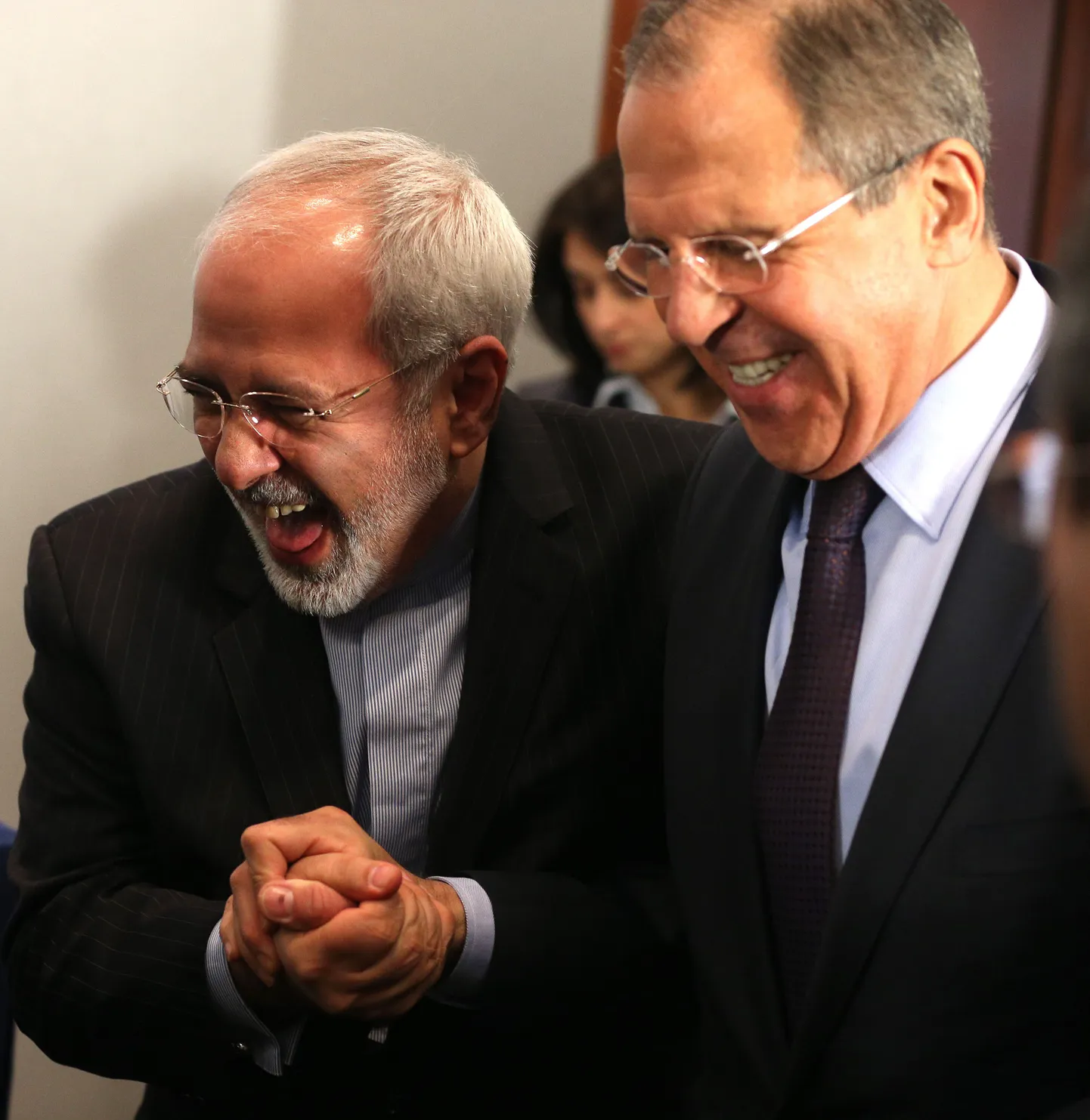 Iraani välisminister Mohammad Javad Zarif (vasakul) ja Venemaa välisminister Sergei Lavrov.