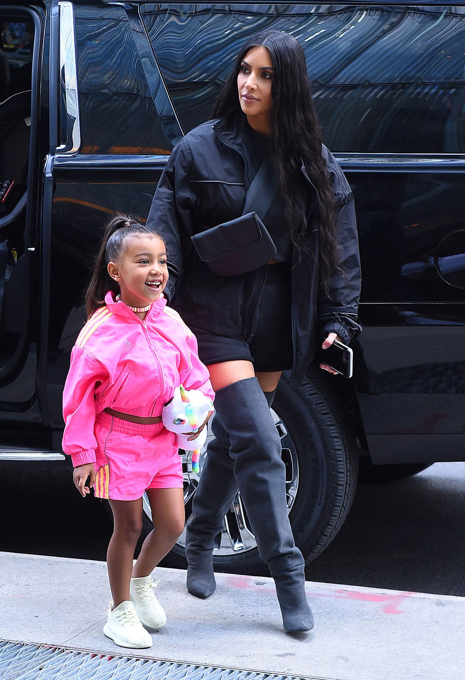 Kim Kardashian ja tütar North West, 2018. aastal Los Angeleses.