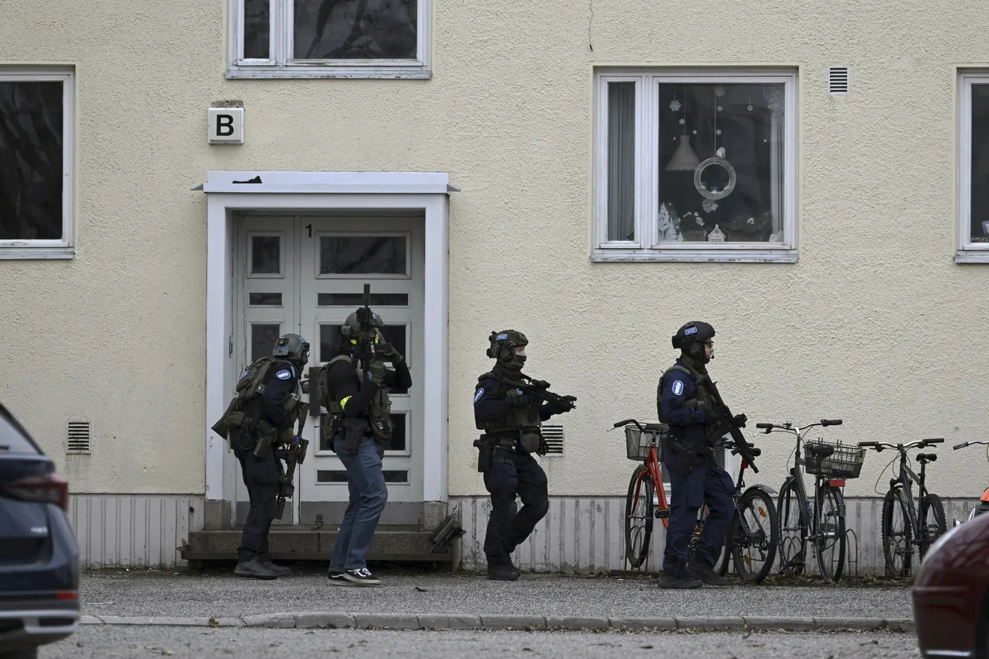 Soome politsei erioperatsioonil traagilise koolitulistamise juhtumi lahendamiseks 2. aprillil 2024. a.