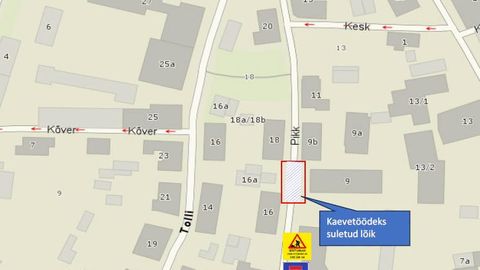 Avariitööd sulgevad kolmapäeval osaliselt Pika tänava