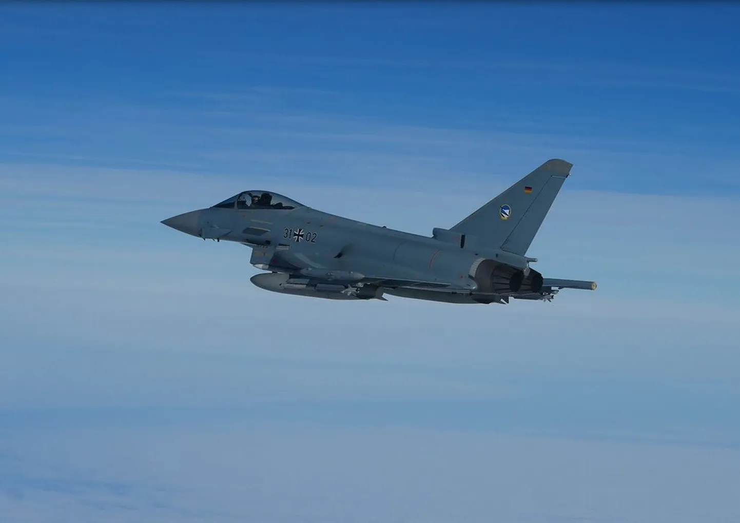 Истребитель Eurofighter. Иллюстративное фото.