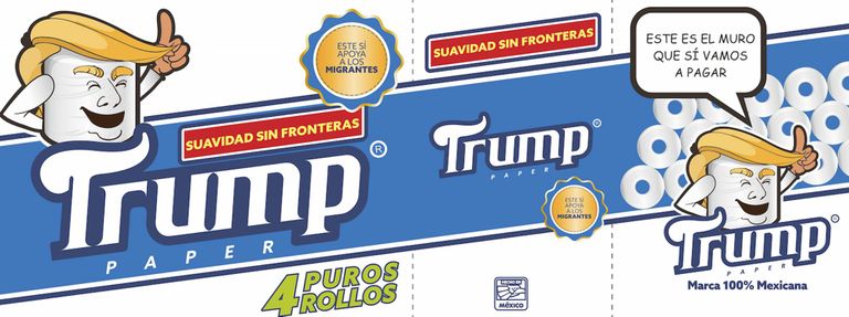 Donald Trumpile viitav WC-paber