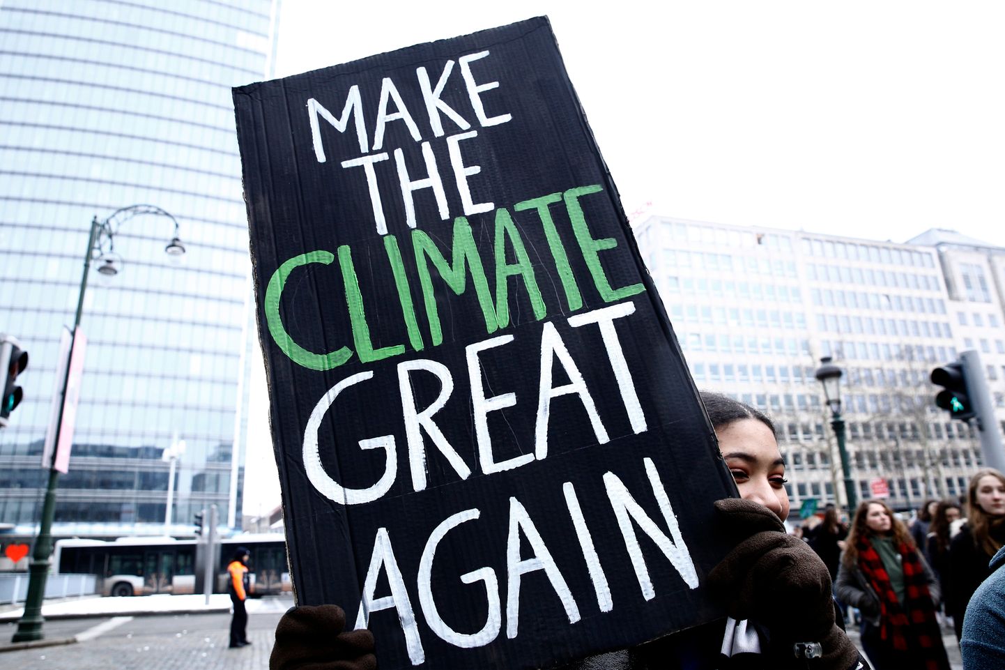 Brüssel, 24.jaanuar 2019. Meeleavaldus Belgias kliimamuutuste lahendamiseks