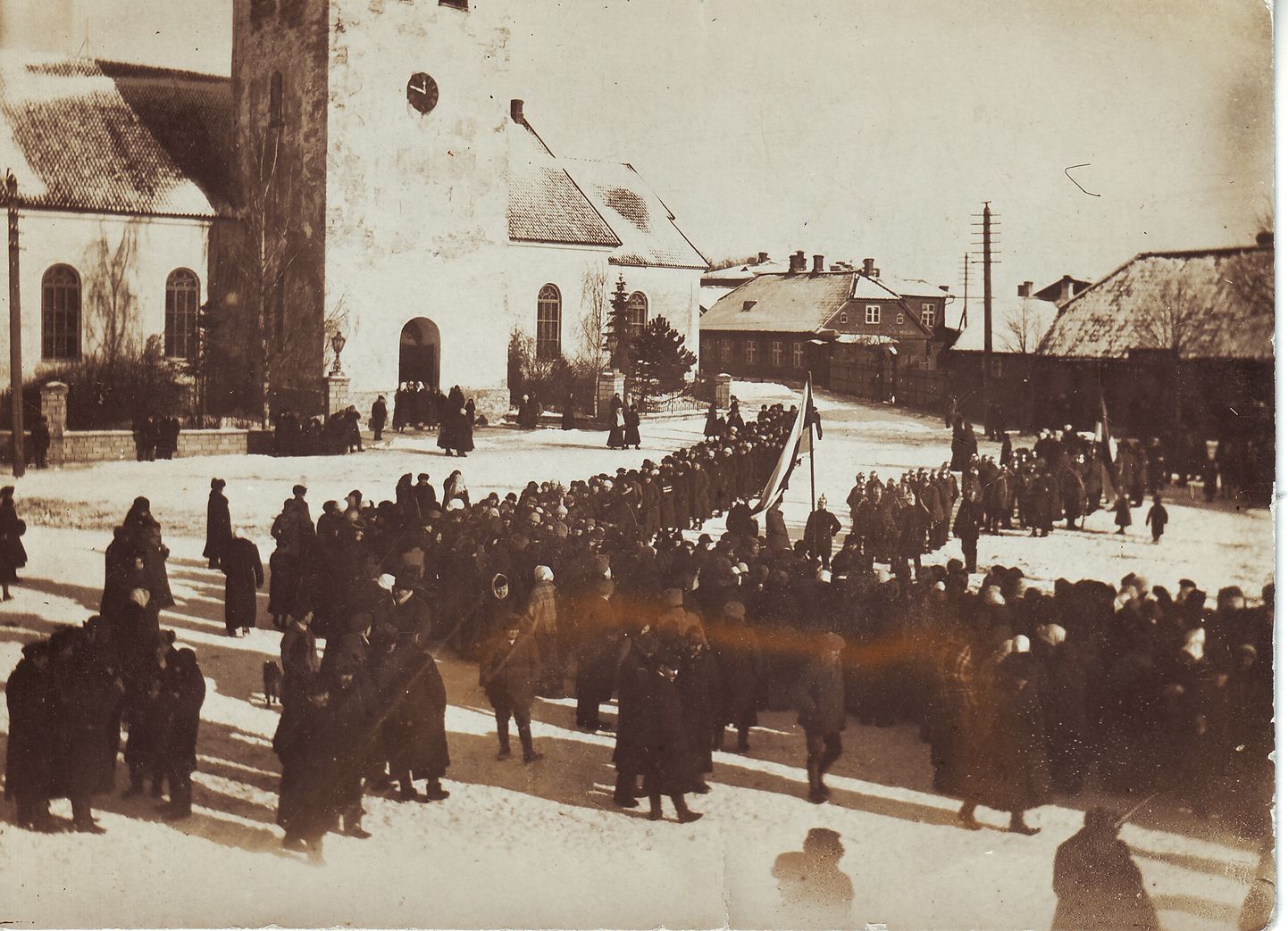 Eesti iseseisvuspäeva tähistamine Paides 1919. aasta 24. veebruaril.