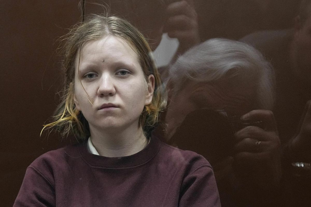 Darja Trepova Moskva kohtus 4. aprillil 2023.
