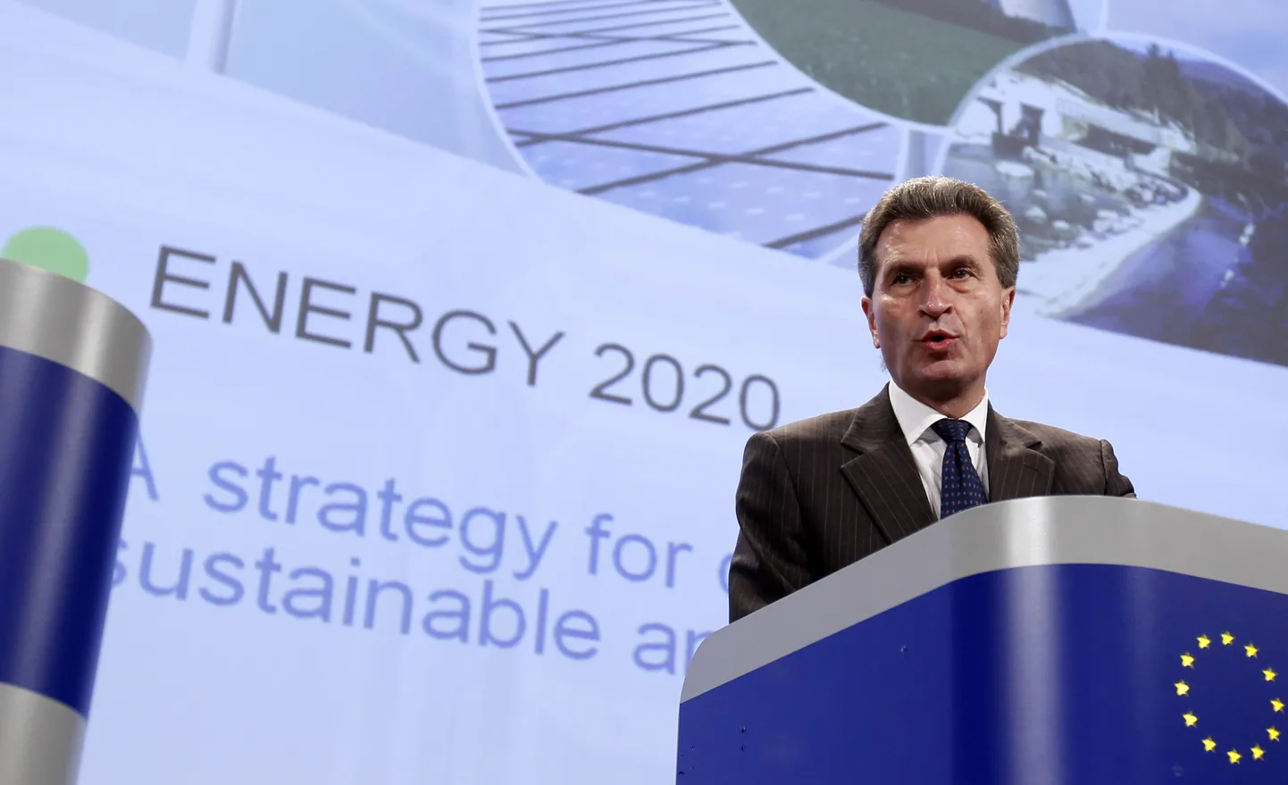 Euroopa Komisjoni energiavolinik Günther Oettinger.
