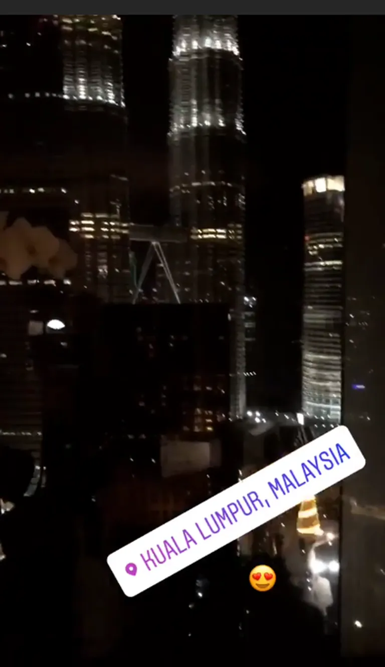 Vaade Kuala Lumpuri hotellitoast.