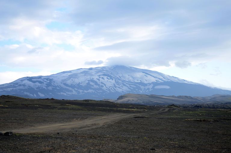 Vulkāns Hekla Islandē.