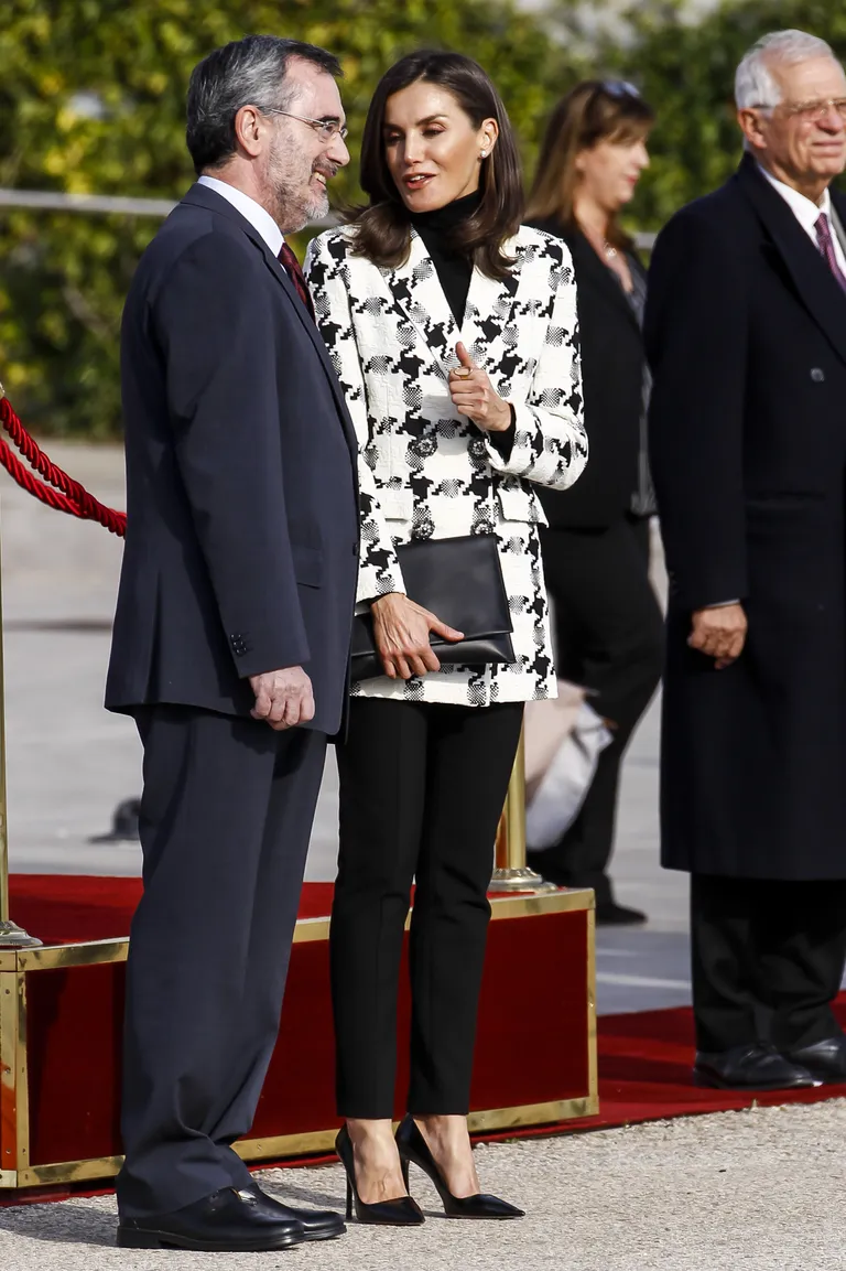 Hispaania kuningas Felipe VI ja Hispaania kuninganna Letizia Adolfo Suarez Madrid-Barajase lennujaamas.