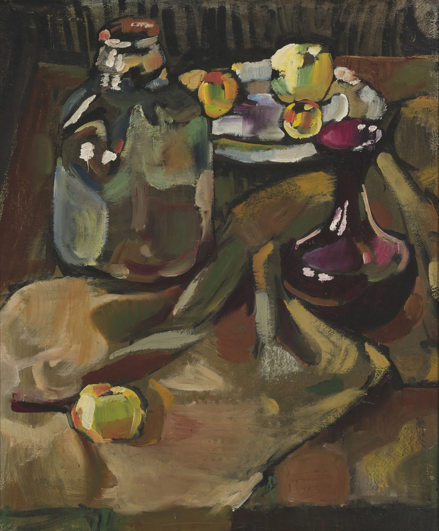 Johannes Saal, «Natüürmort». 1934. Õli, lõuend.