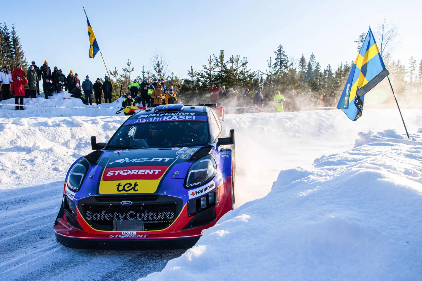 Latvijas rallija ekipāža Mārtiņš Sesks/Renārs Francis