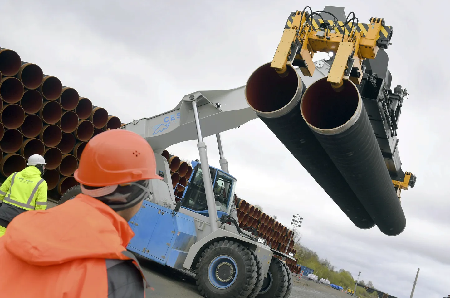 Gaasijuhtme Nord Stream 2 ehitustööd.