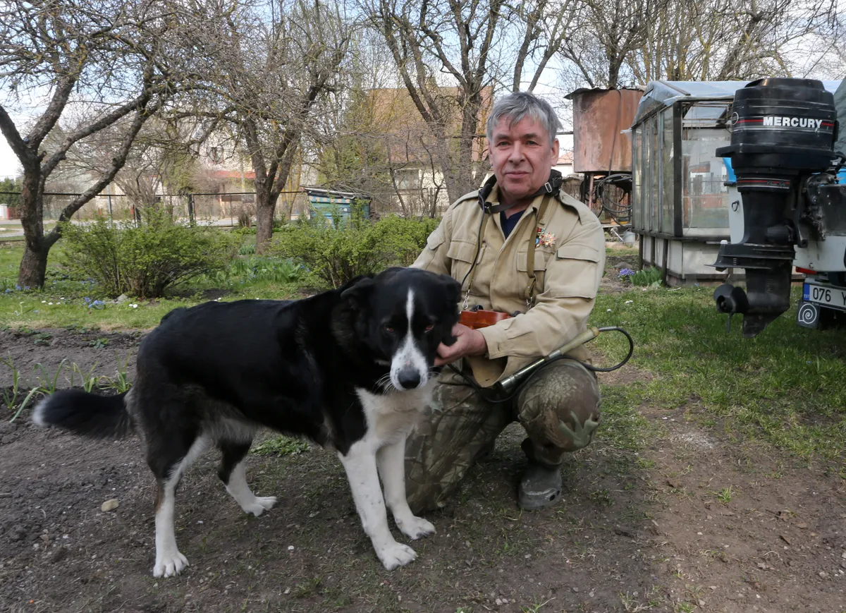 Kalev Kilk ja tema koer Lota.