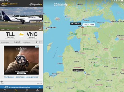 Вчера вечером вместо того, чтобы лететь во Франкфурт, Lufthansa сочла более целесообразным направить свой пустой самолет из Таллинна в Вильнюс. Сейчас нужно быть особенно готовым к изменениям в графике движения.