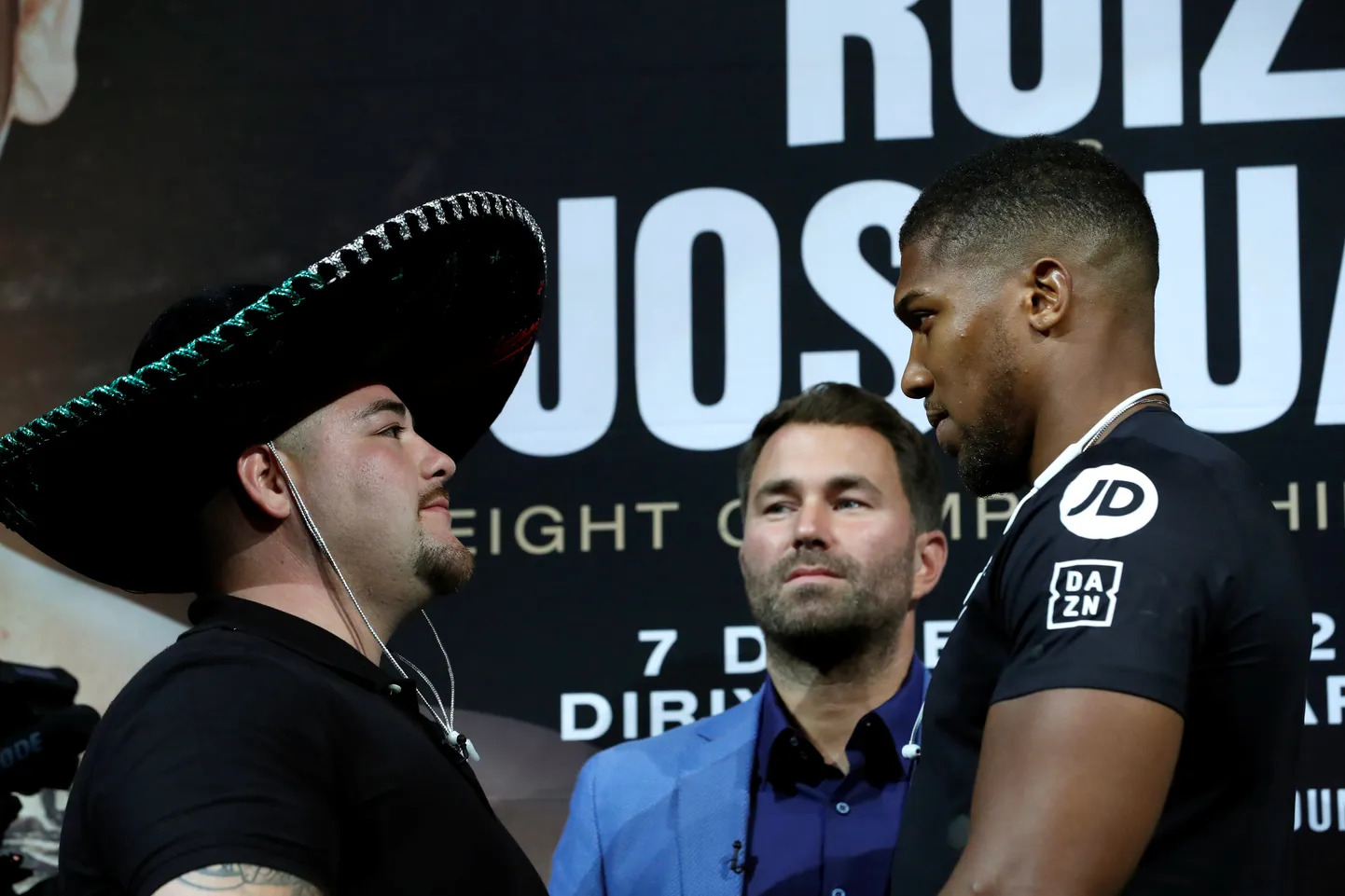 Anthony Joshua (paremal) ja Andy Ruiz kohtuvad poksiringis  taas 7. detsembril Saudi Araabias