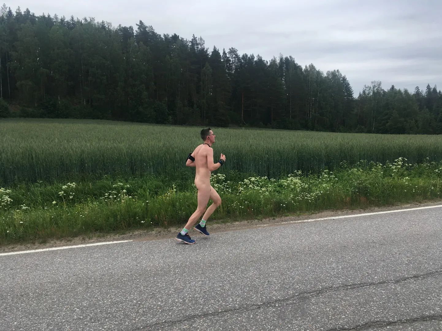 Andres Jakovlev 2019. aasta Nakukymppil maratoni jooksmas