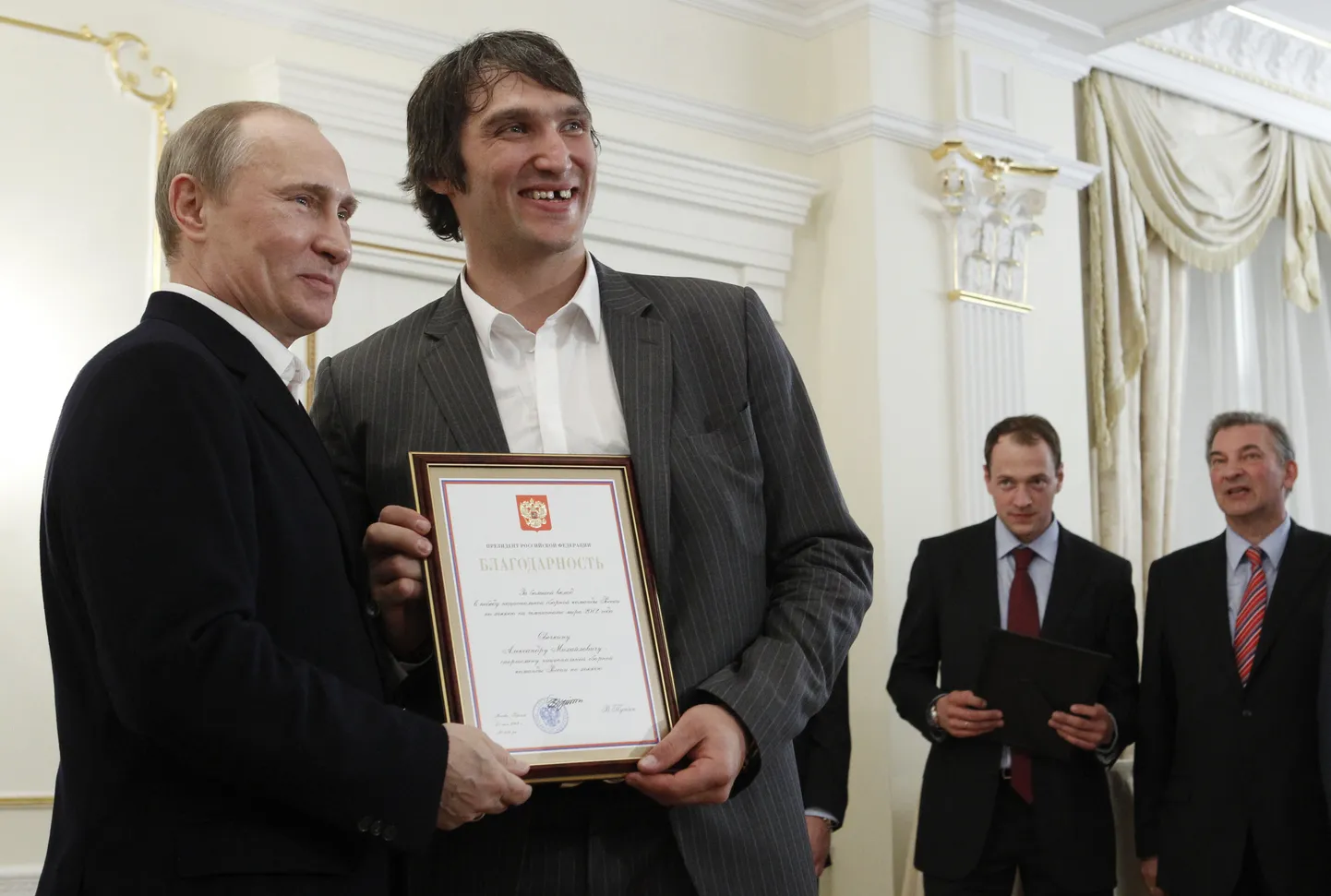 Владимир Путин и Александр Овечкин.