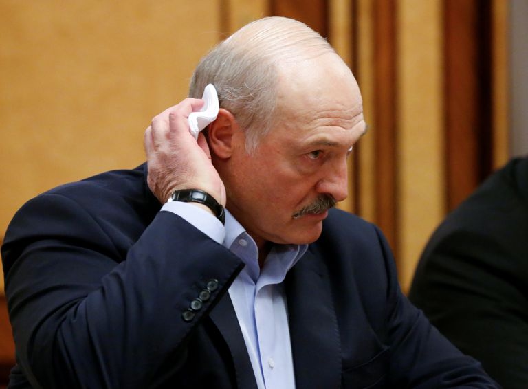 Лукашенко в гостях у Путина в Сочи в 2020 году.