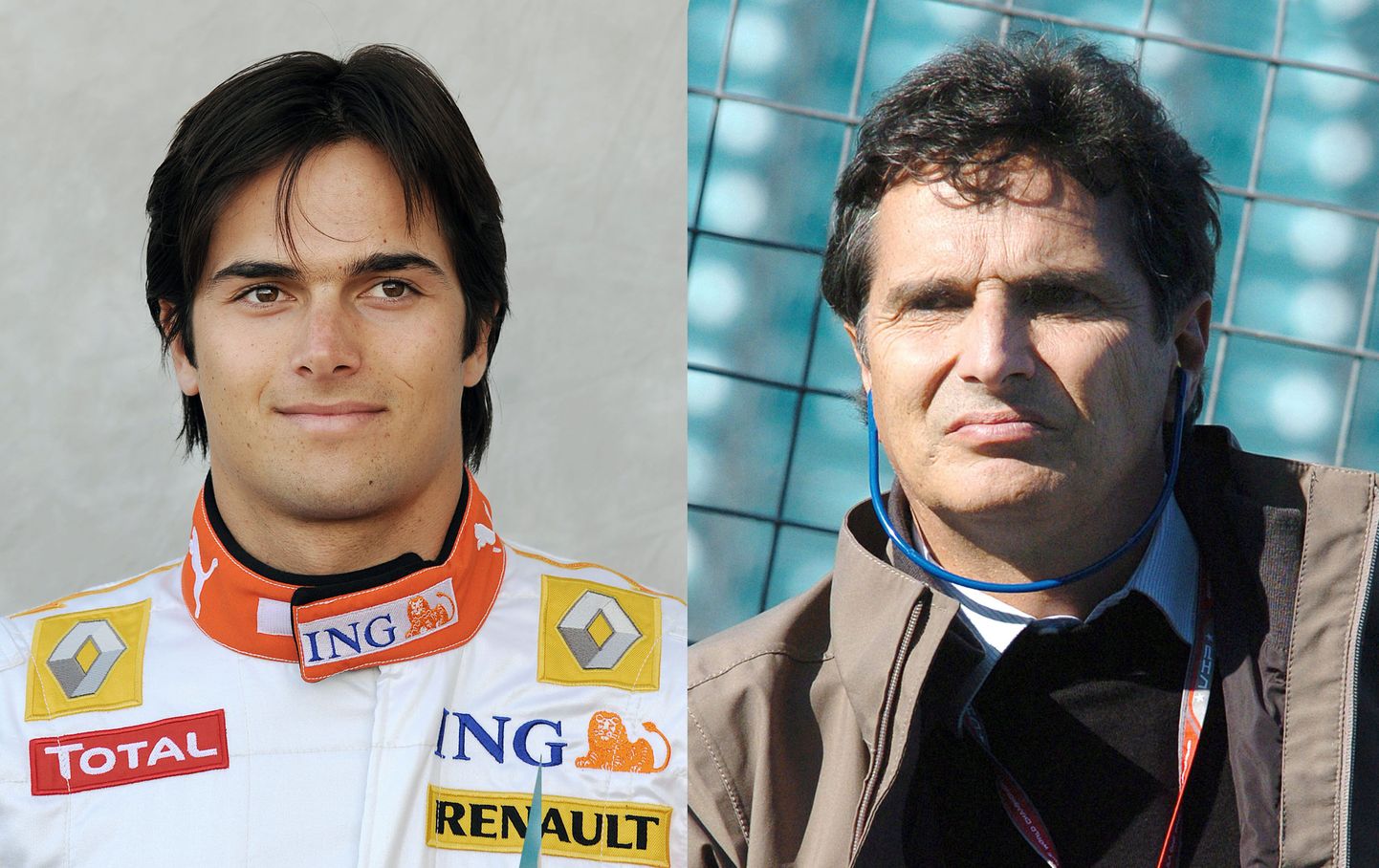 Nelson Piquet juunior (vasakul)ja Nelson Piquet seenior.