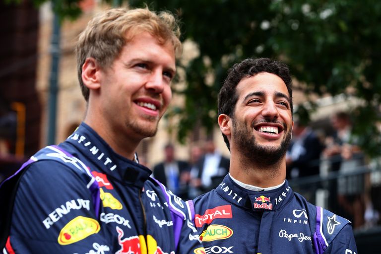 Sebastian Vettel ja Daniel Ricciardo 2014. aastal.