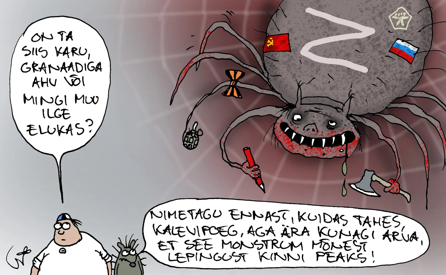 Urmas Nemvalts joonistab.